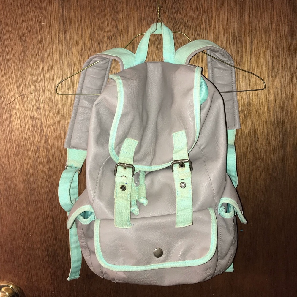 Teal and Gray backpack